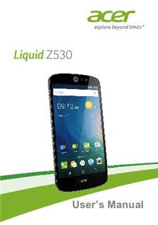 Acer Liquid Z530 manual. Tablet Instructions.